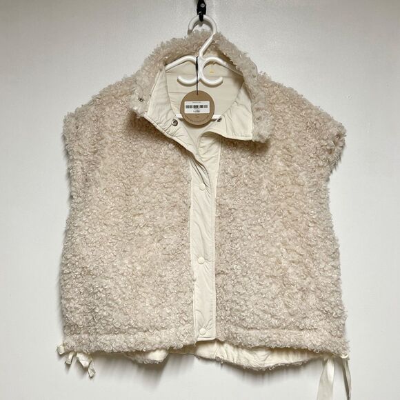 NWT Aaron & Amber Oversized Sherpa cozy Vest Sz S - Picture 7 of 10